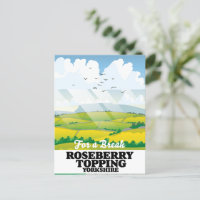 Roseberry Topping Yorkshire travel poster