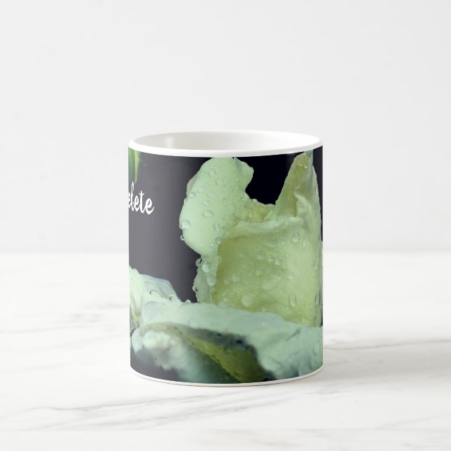 Rosebud After Rain Personalised Coffee Mug (Center)