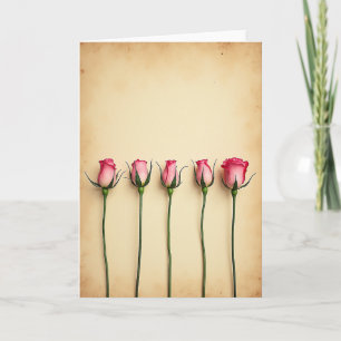Rosebud Birthday Art Card