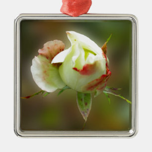 rosebud glowing metal tree decoration