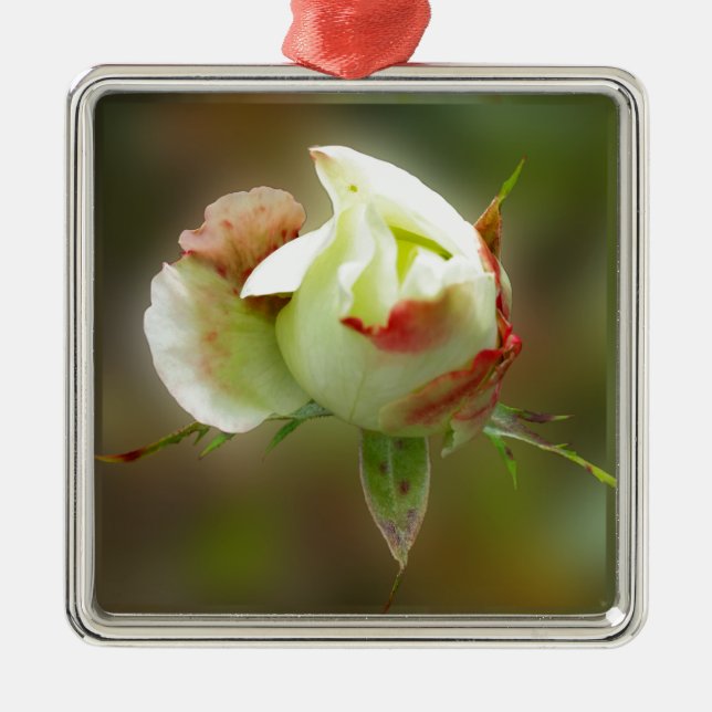 rosebud glowing metal tree decoration (Front)