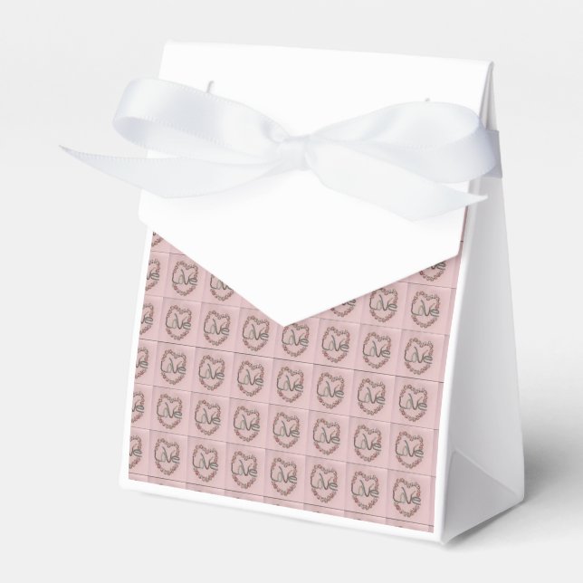 Rosebud Love Favour Box (Front Side)