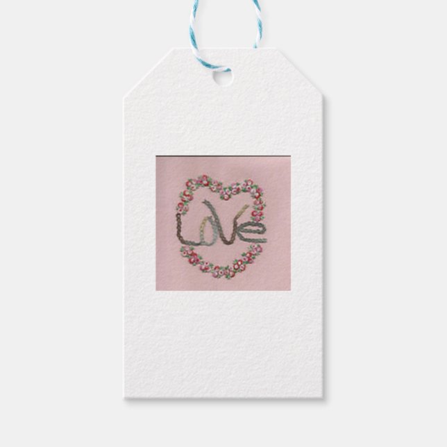 Rosebud Love Gift Tags (Front)