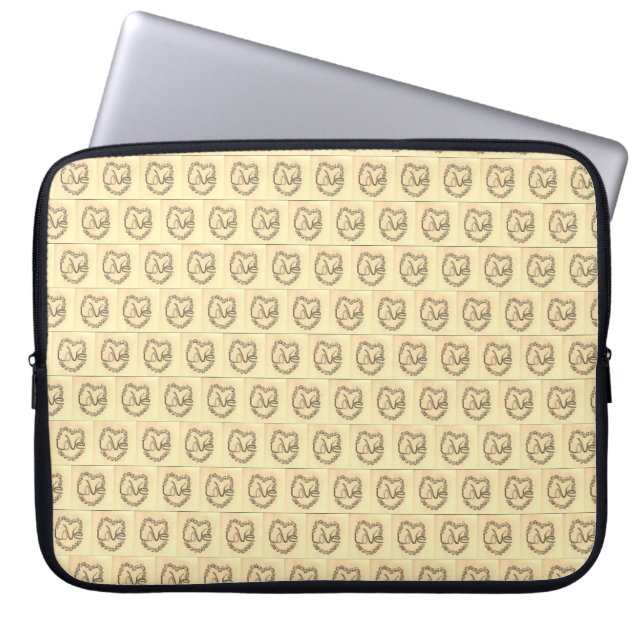 Rosebud Love Laptop Sleeve (Front)