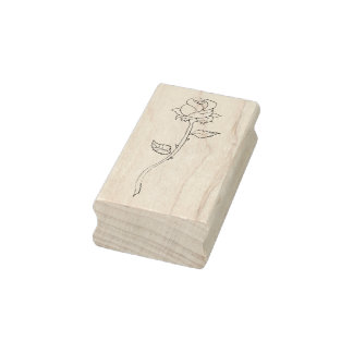 Rosebud Rubber Stamp