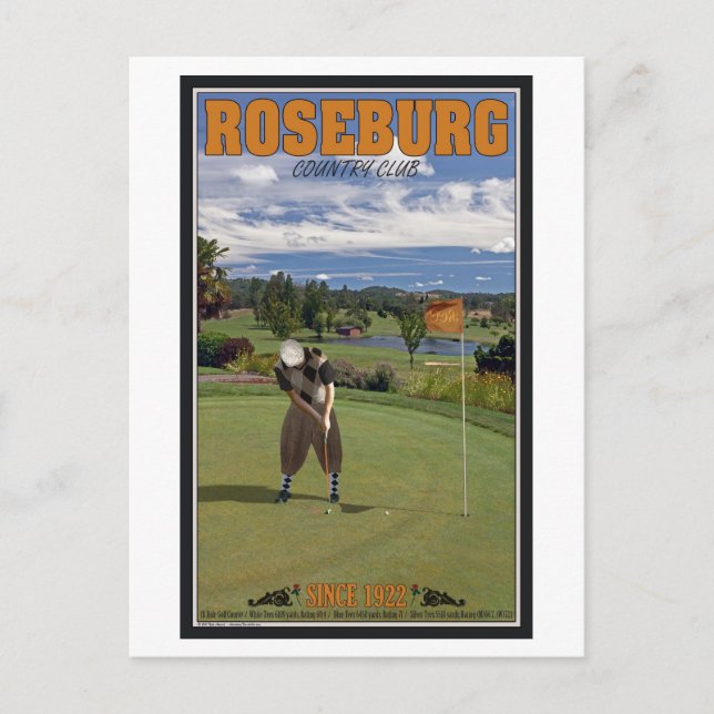 Roseburg Country Club - Putting Postcard (Front)