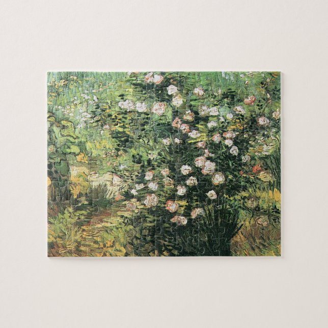 Rosebush in Blossom by Vincent van Gogh Jigsaw Puzzle (Horizontal)