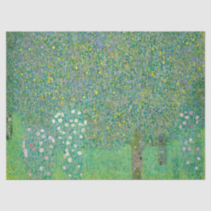 Rosebushes under the Trees by Gustav Klimt Tissue Paper