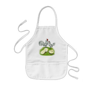Rosecomb Bantams and Chicks Kids Apron