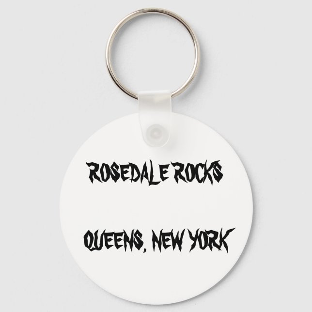 ROSEDALE ROCKS QUEENS, NEW YORK KEYRING (Front)