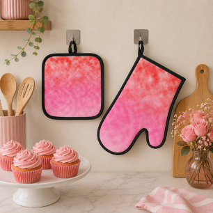 Roseflare Drift Oven Mitt & Pot Holder Set