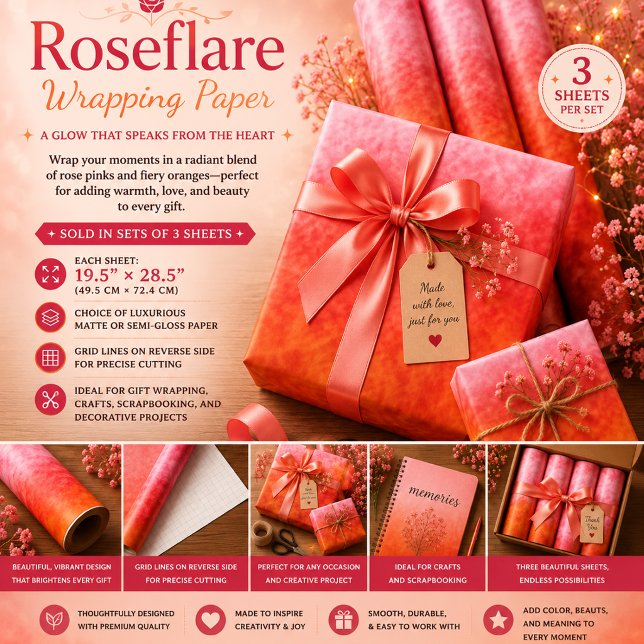 Roseflare Wrapping Paper Sheet (Creator Uploaded)