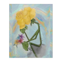 Rosegifts Thinker Rose Wall Art