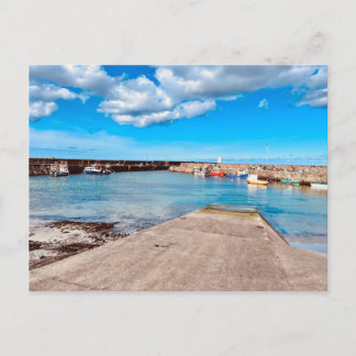 Rosehearty Harbor  Holiday Postcard
