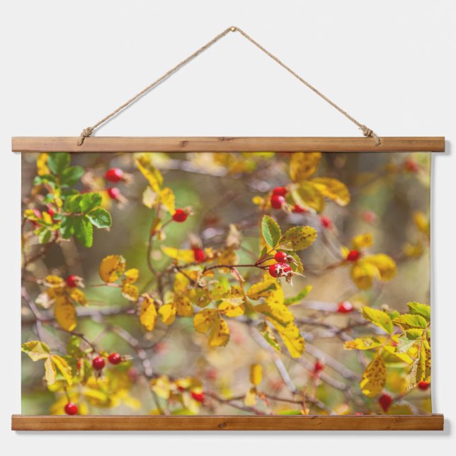 Rosehip Autumn Hanging Tapestry (Front)