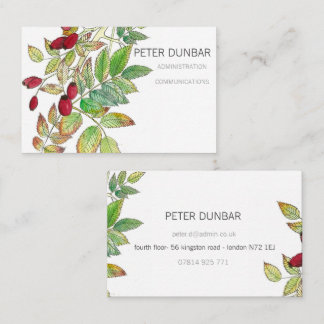 Rosehip Personalized Business Card