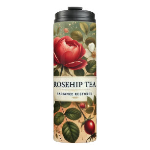 Rosehip Tea Design AI  art  Thermal Tumbler