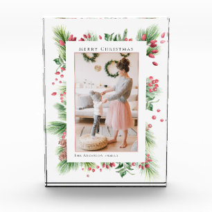 Rosehips & Holly Berries Christmas Greenery Photo