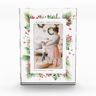 Rosehips & Holly Berries Christmas Greenery Photo