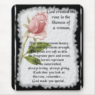 RoseImageofWomen Mouse Pad