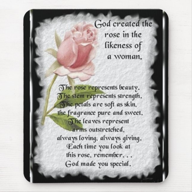 RoseImageofWomen Mouse Pad (Front)