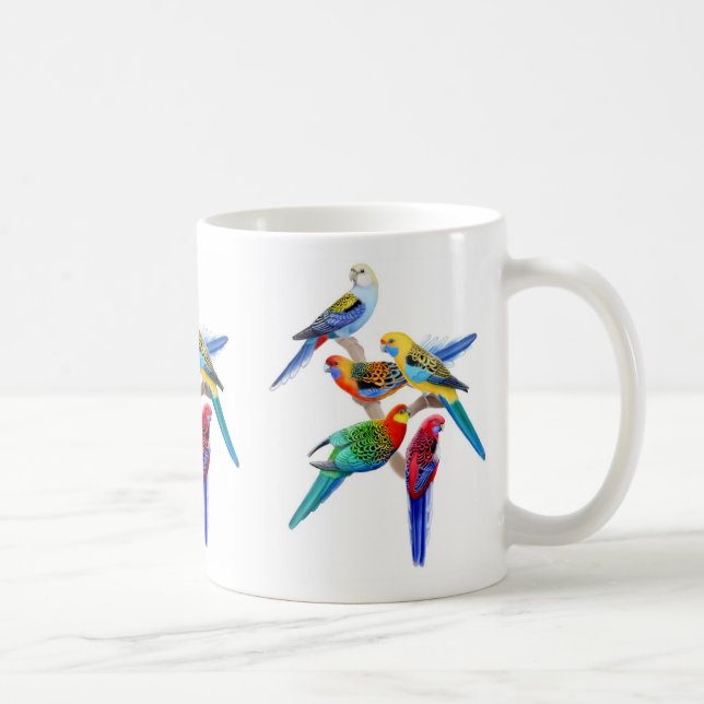Rosella Parrots Mug (Right)