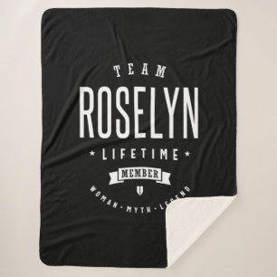 Roselyn Personalised Name Birthday Sherpa Blanket