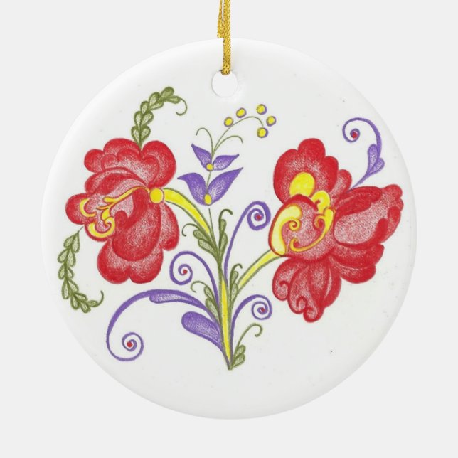 Rosemal Christmas Ornament (Back)