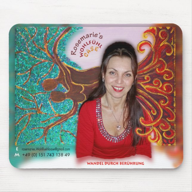 Rosemarie's Wohlfühl Oase Maus-Pad Mouse Pad (Front)