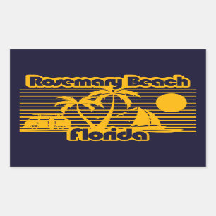 Rosemary Beach Florida Rectangular Sticker