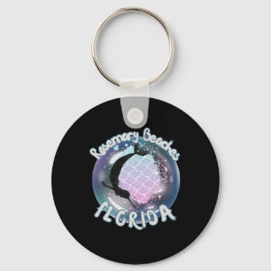 Rosemary Beaches Florida Mermaid Seaside Coast Key Ring