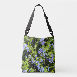rosemary blooming floral design crossbody bag
