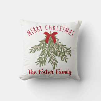 Rosemary Bundle Family Name Merry Christmas Cushion