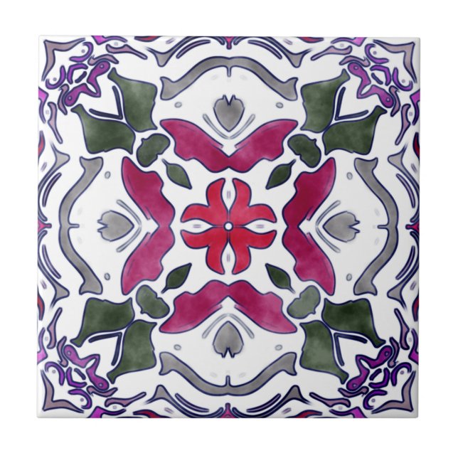 Rosemary Ceramic Tile (Front)