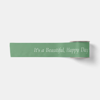 Rosemary Green 699B72 - Custom Message or Blank Satin Ribbon