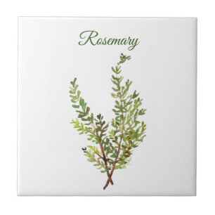 Rosemary Herb Greenery Kitchen Culinary Green chic Ceramic Tile