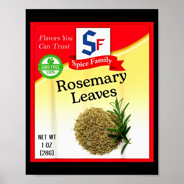 Rosemary Leaves Sce Group Costume Family Matching  Poster (Front)