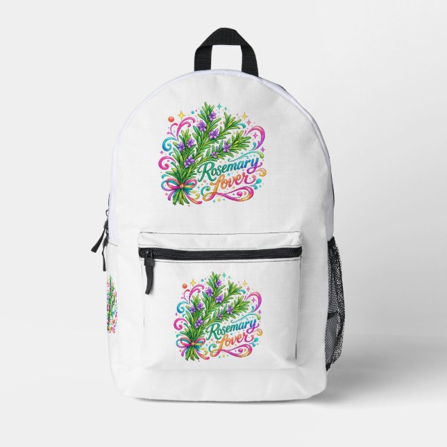 Rosemary Lover School Backpack (Front)