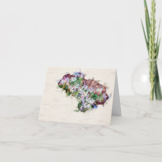 Rosemery Flower Card (Front)