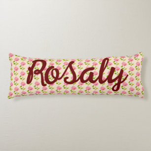 Rosen Muster rosa pink Body Cushion