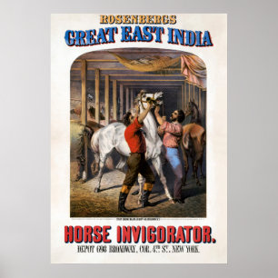 Rosenberg's Great East India Horse Invigorator. Poster
