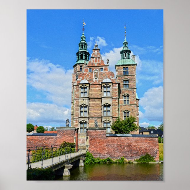 Rosenborg Castle, Copenhagen, Denmark Poster (Front)