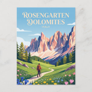 Rosengarten Dolomites Italy Postcard