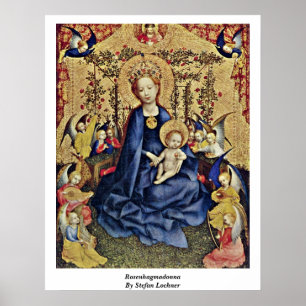 Rosenhagmadonna By Stefan Lochner Poster