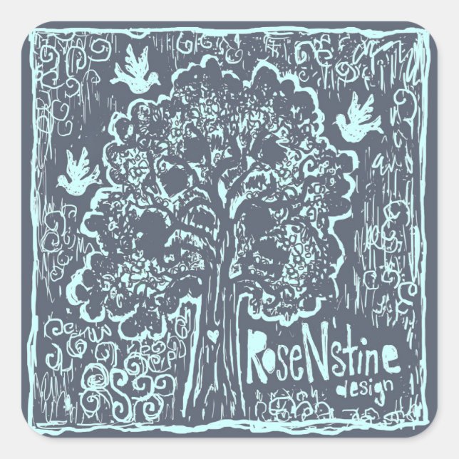 RoseNstine Stickers (Front)