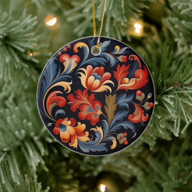 Rosepaint Modern 1 of 6 Ceramic Ornament (Tree)