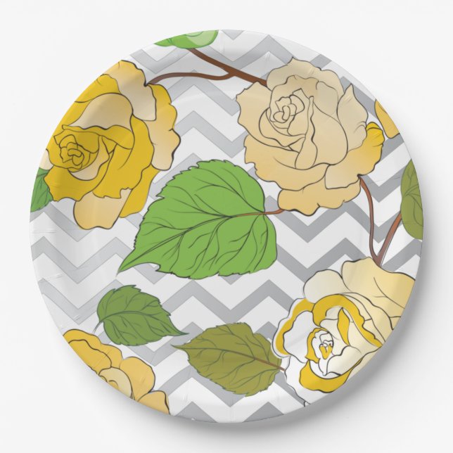 Roses 11 paper plate (Front)