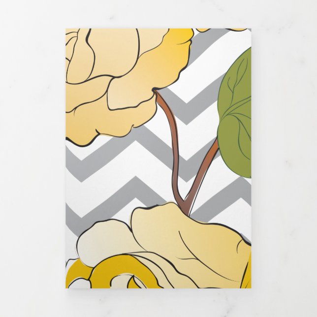 Roses 11 Tri-Fold holiday card (Cover)