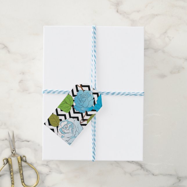 Roses 13 gift tags (With Twine)