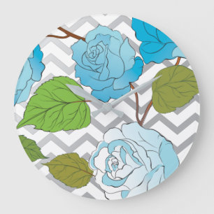 Roses 14 large clock